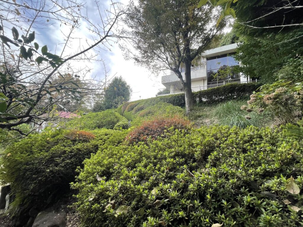 外観とつつじ園